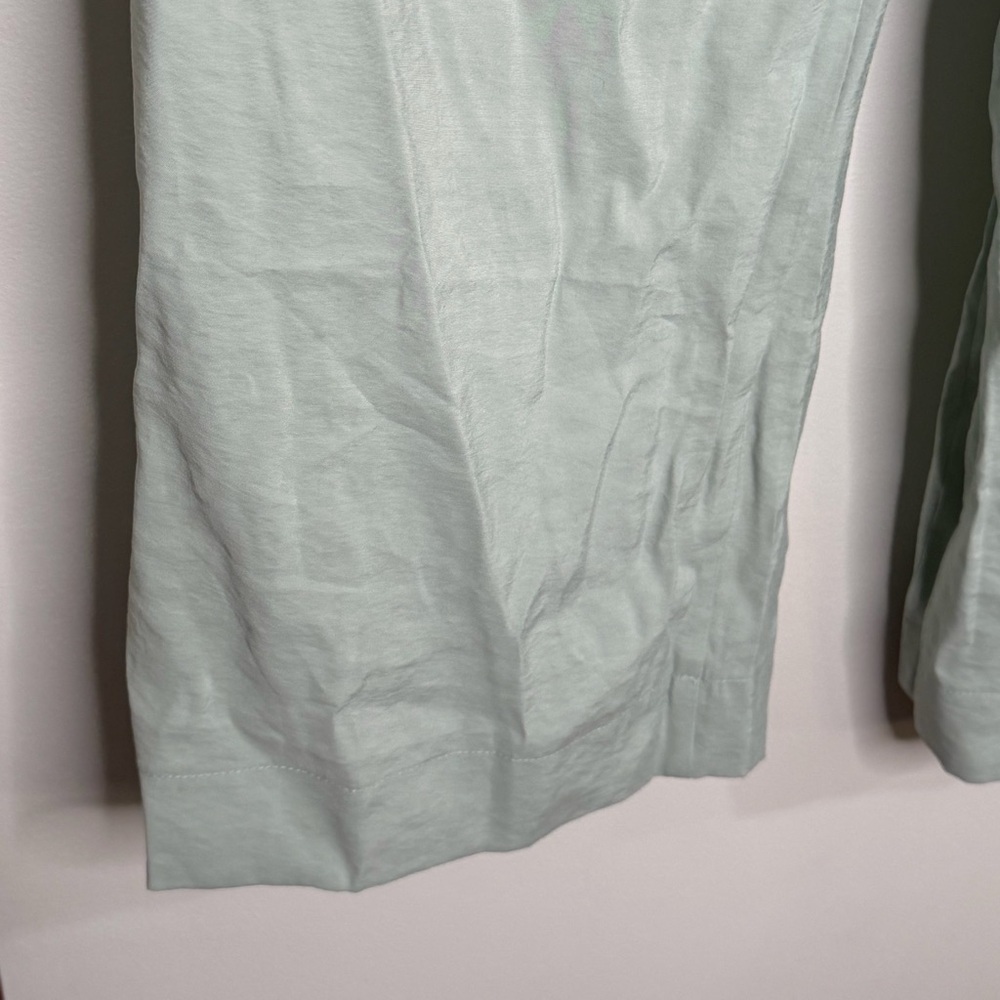 NWT Madewell The Carley Wide Leg Pant In Soft Drape Small Color Light Pale Green - Picture 7 of 8